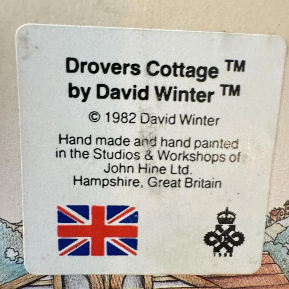 Vintage 80s Signed David Winter Ivy Drover's Cottage English Houses Figurine Lot